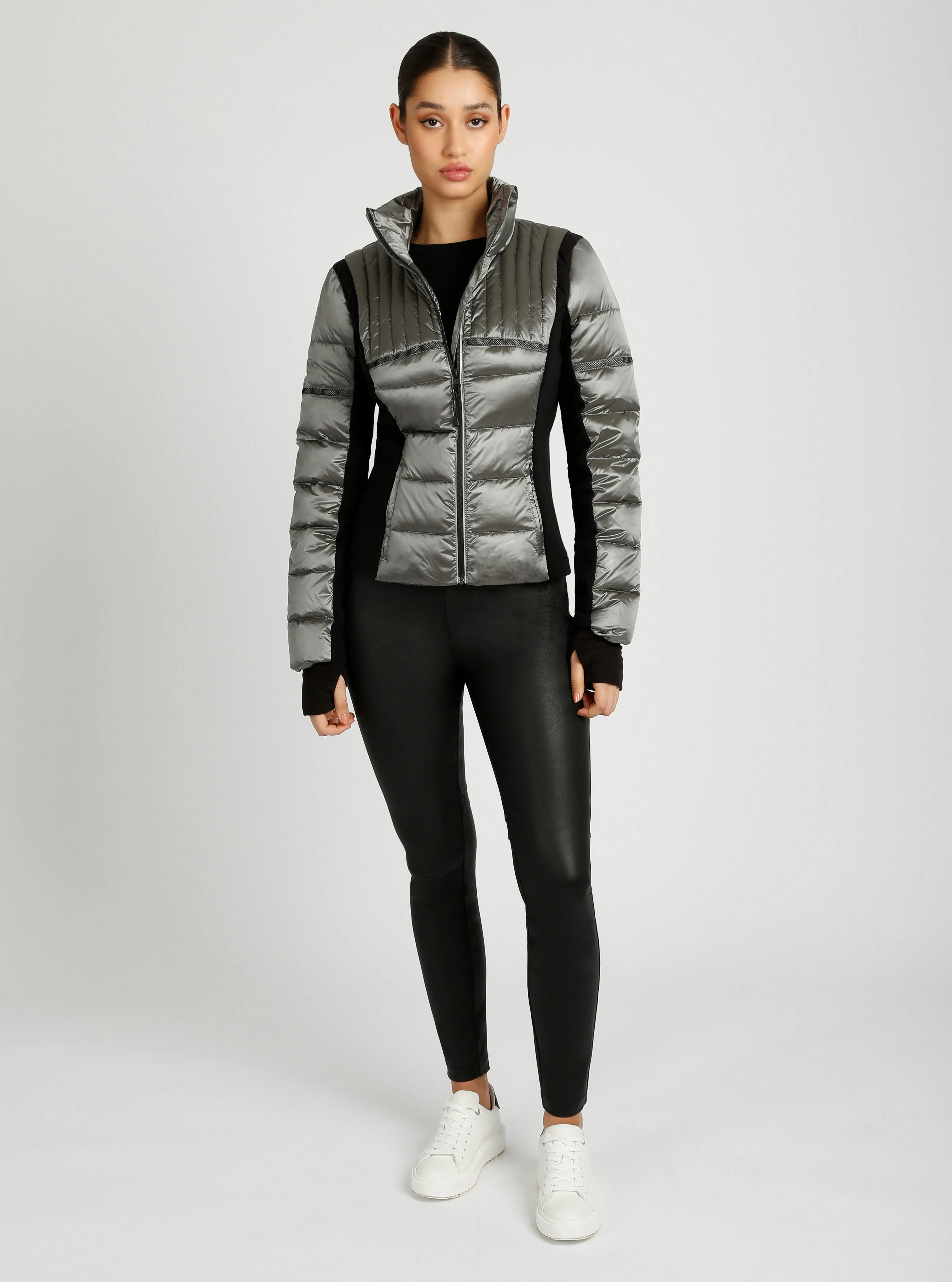 Reflective Inset Down Filled Feather Weight Jacket - Image 12