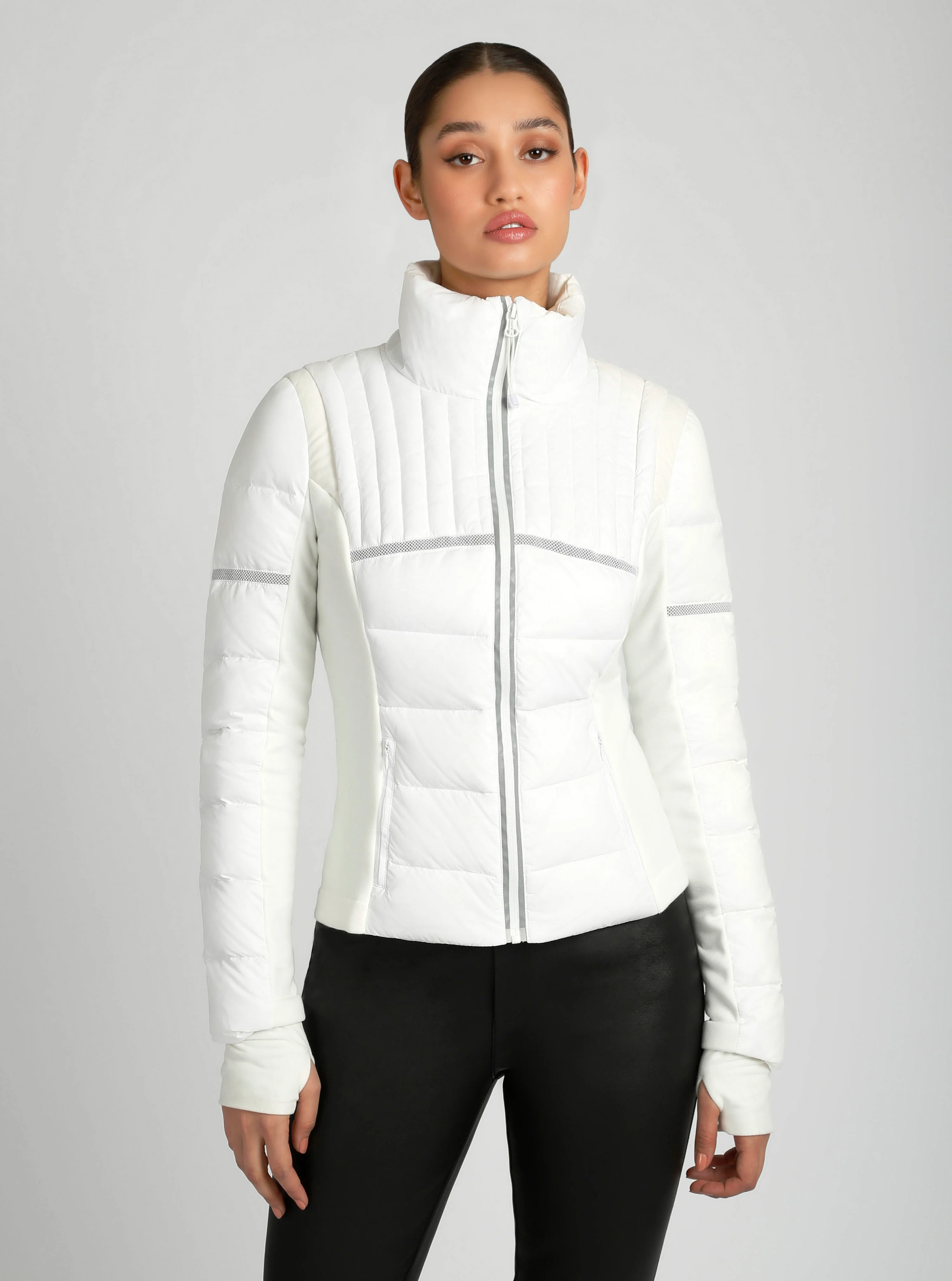 Reflective Inset Down Filled Feather Weight Jacket - Image 13