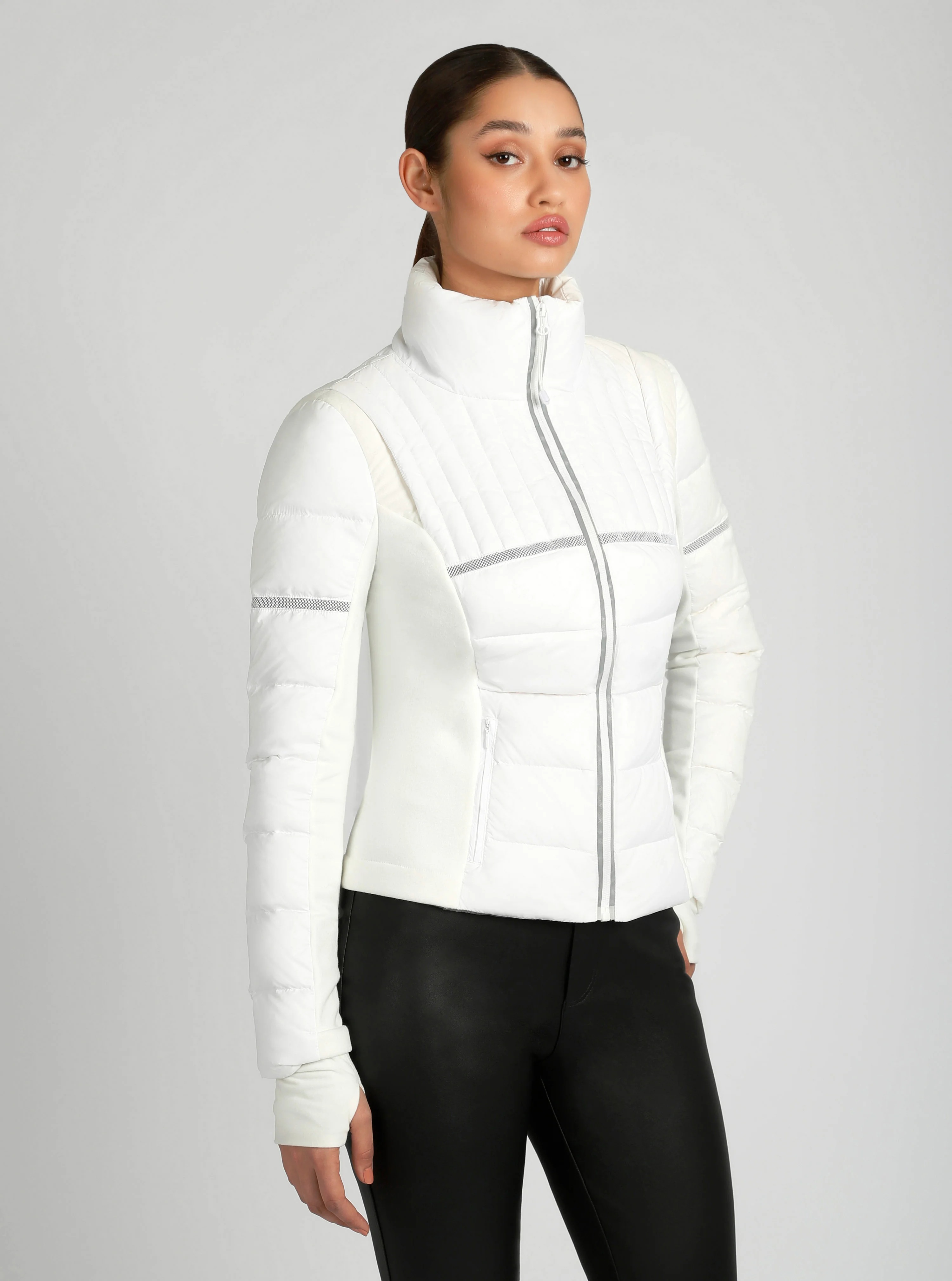 Reflective Inset Down Filled Feather Weight Jacket - Image 14