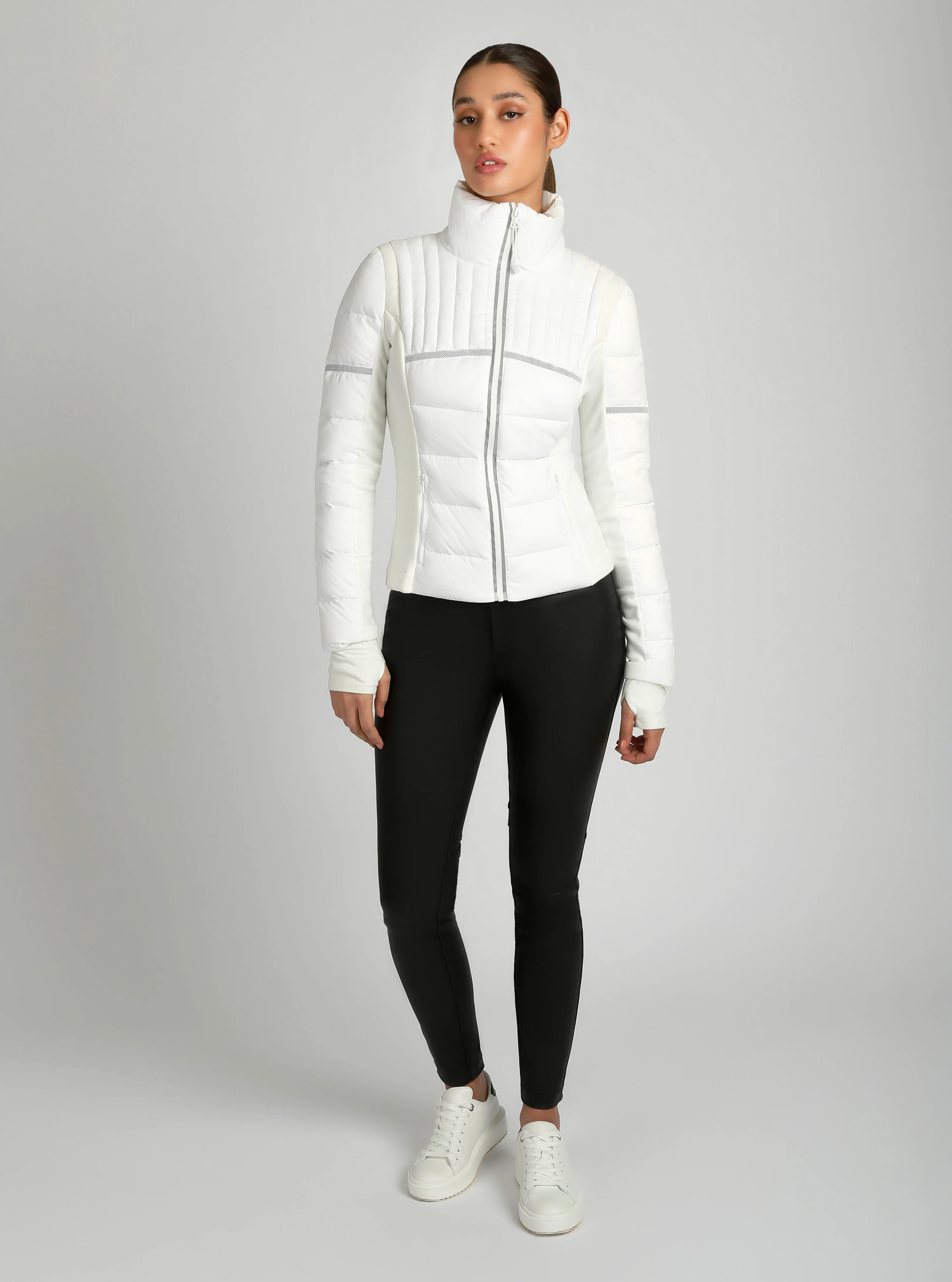 Reflective Inset Down Filled Feather Weight Jacket - Image 15