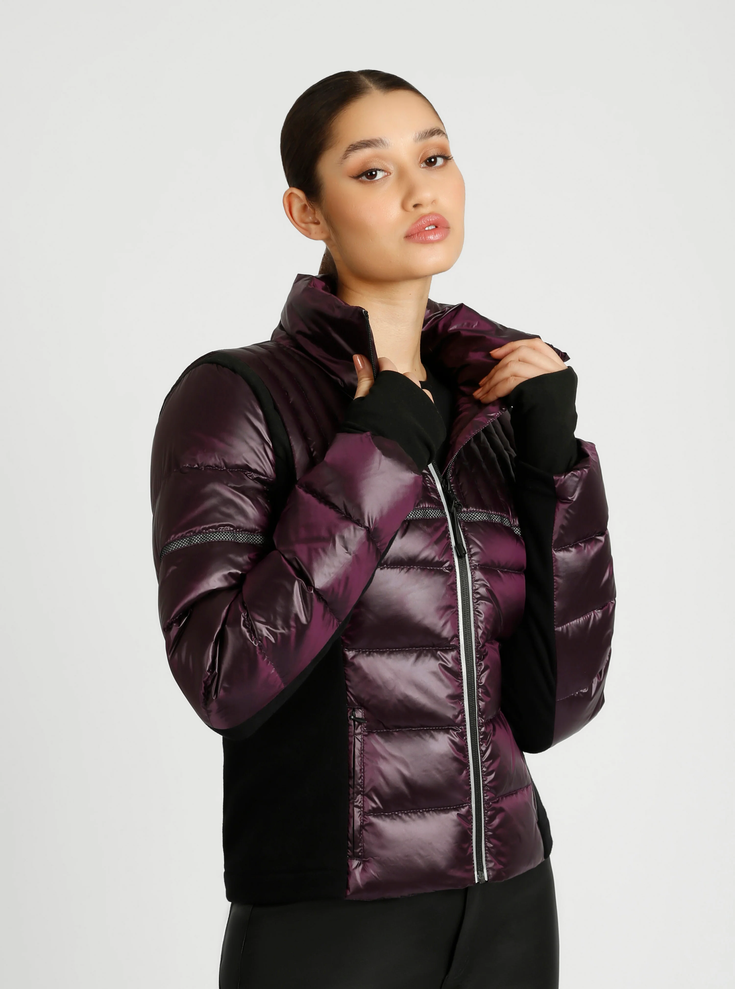 Reflective Inset Down Filled Feather Weight Jacket - Image 4