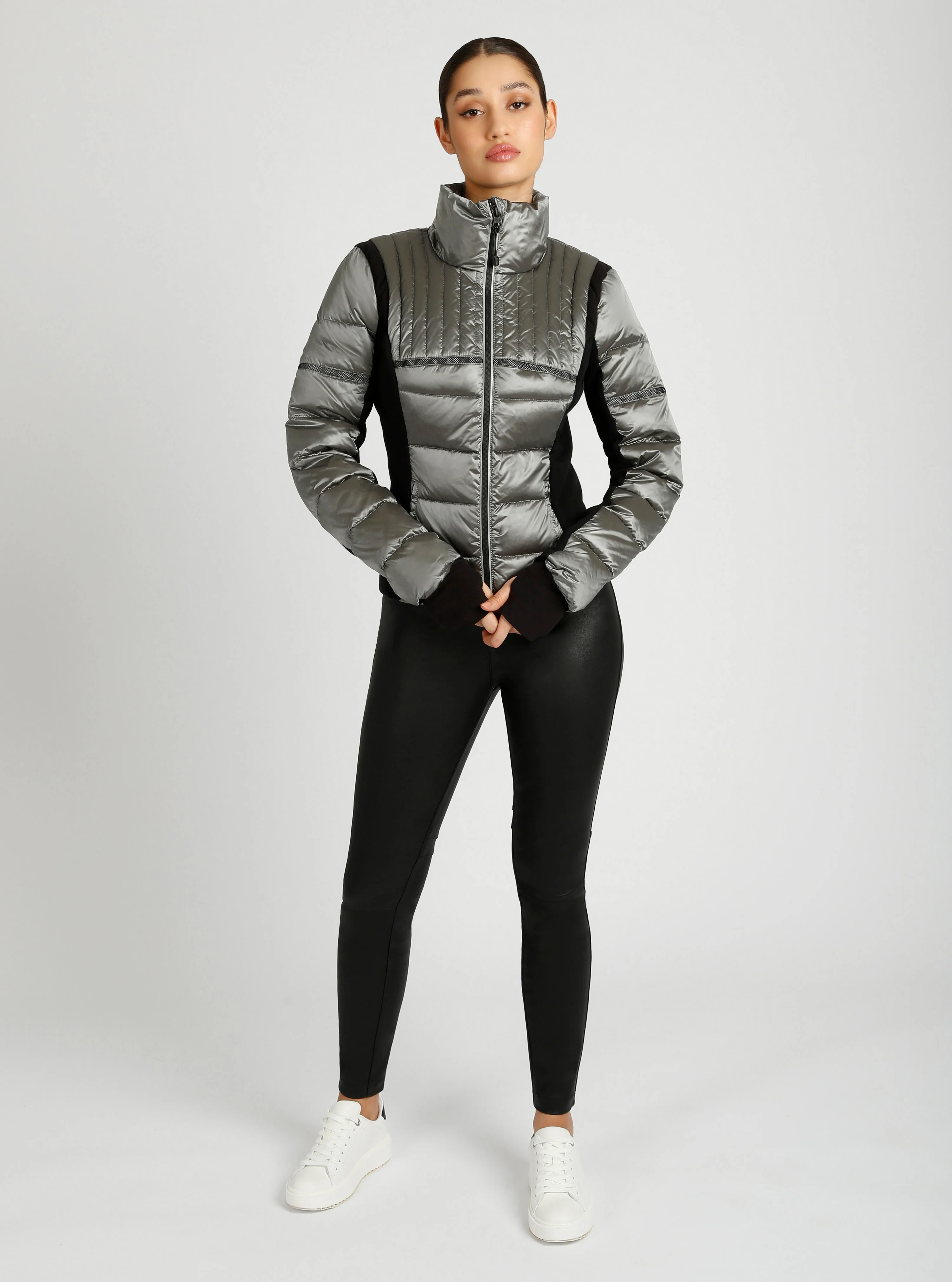 Reflective Inset Down Filled Feather Weight Jacket - Image 6