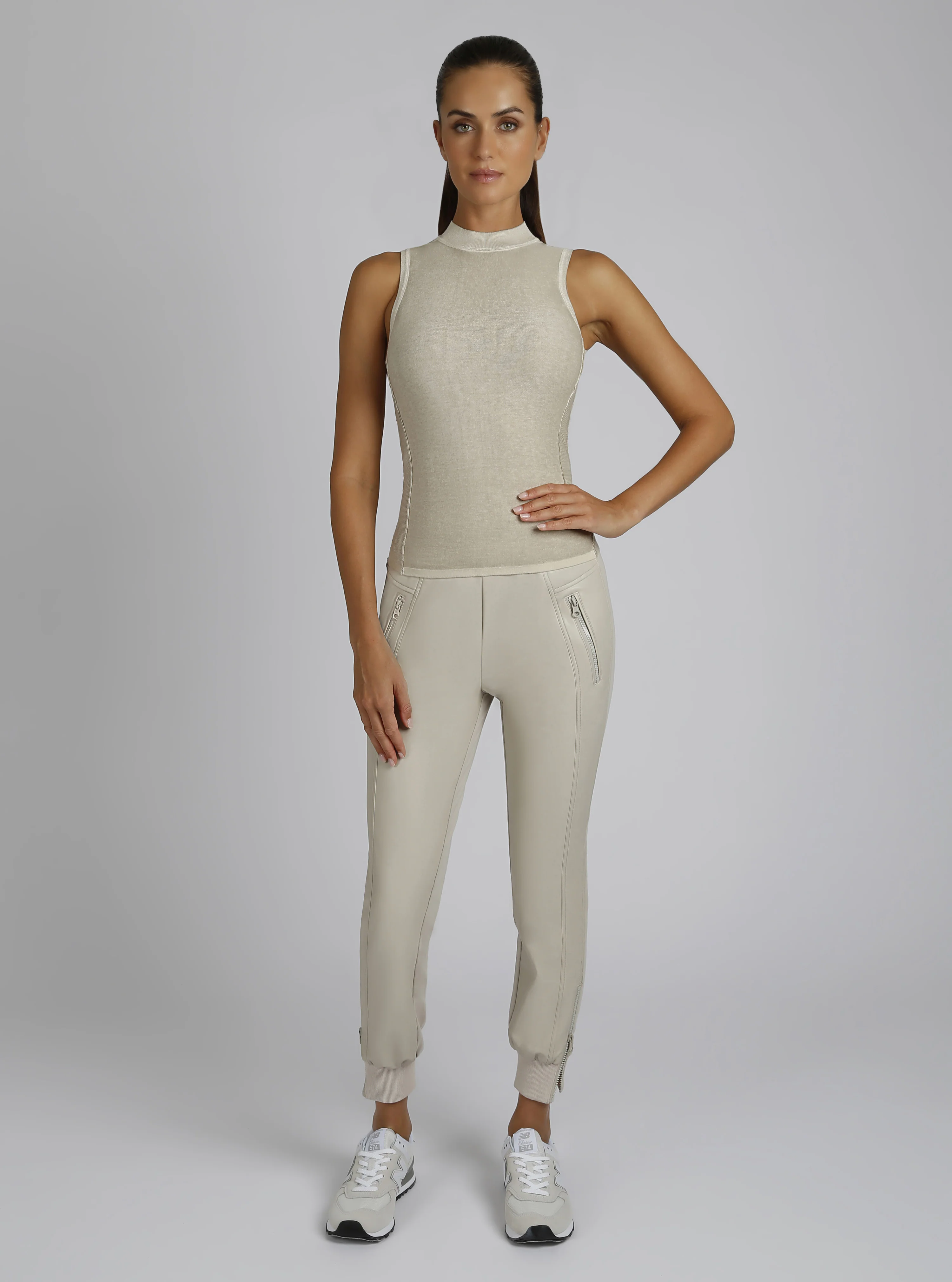 Silk Cashmere LuxeKnit Astrid Mock Neck Top - Image 5