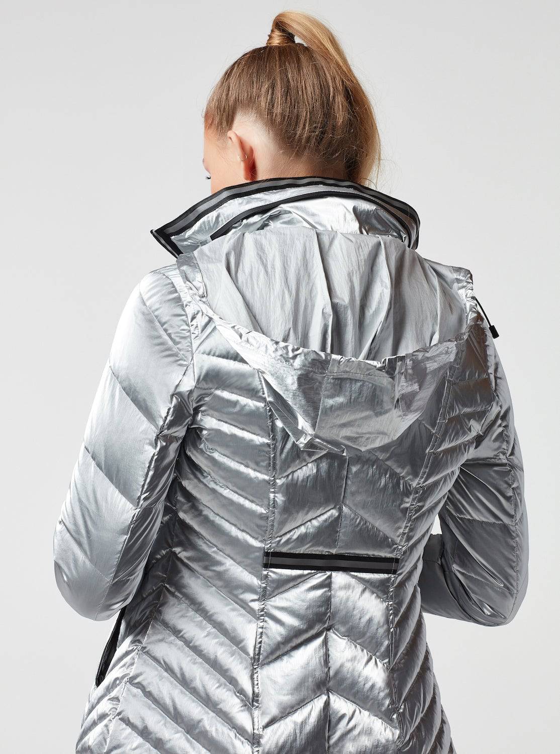 Super Hero Down Filled Puffer With Reflective Trim - Image 10