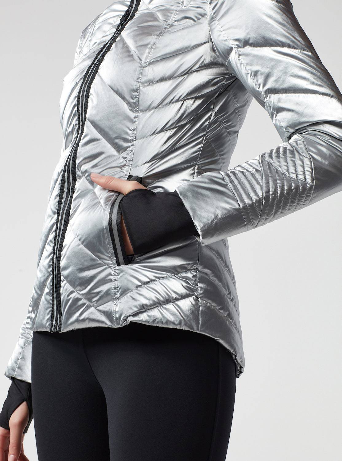 Super Hero Down Filled Puffer With Reflective Trim - Image 11