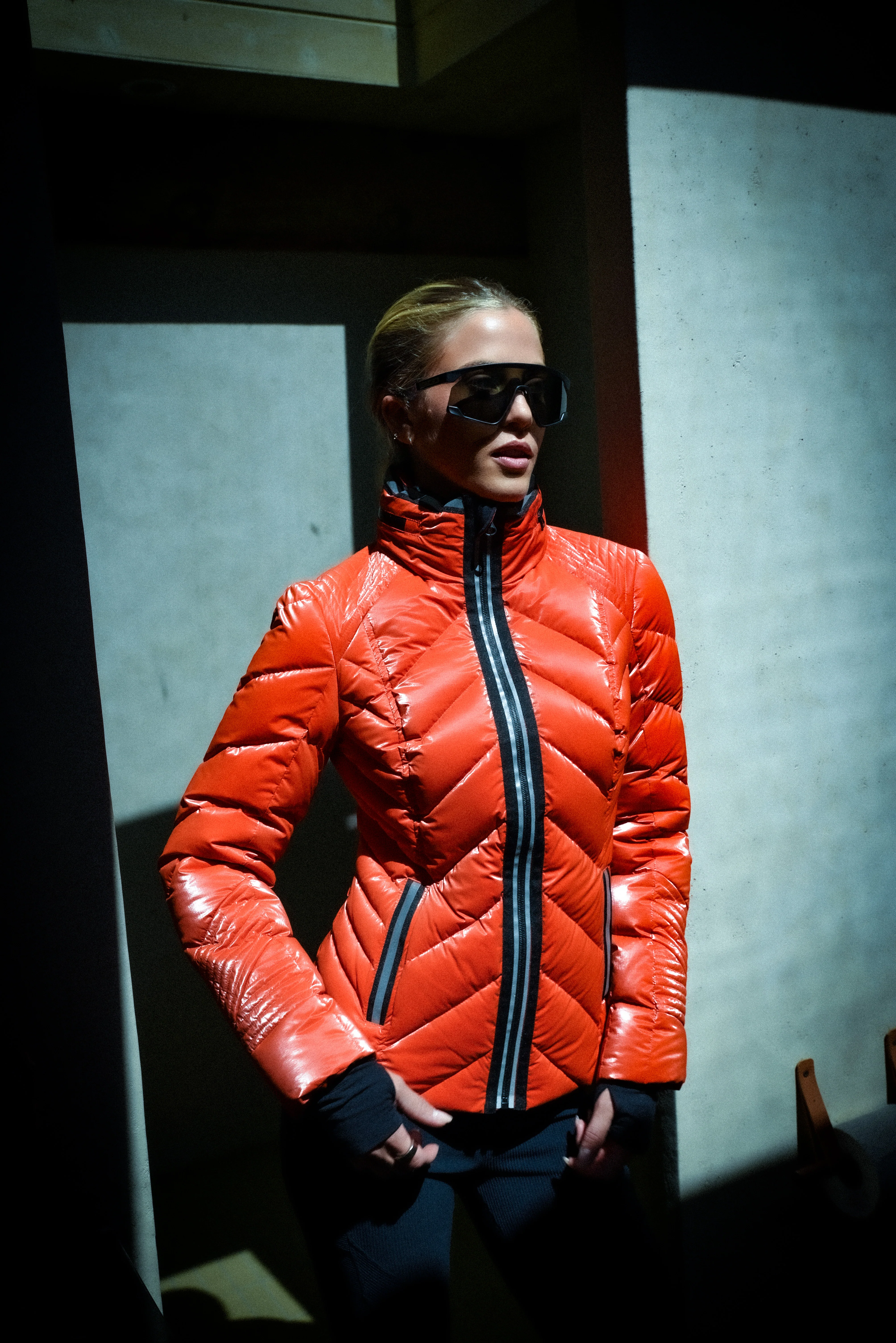 Super Hero Down Filled Puffer With Reflective Trim - Image 4
