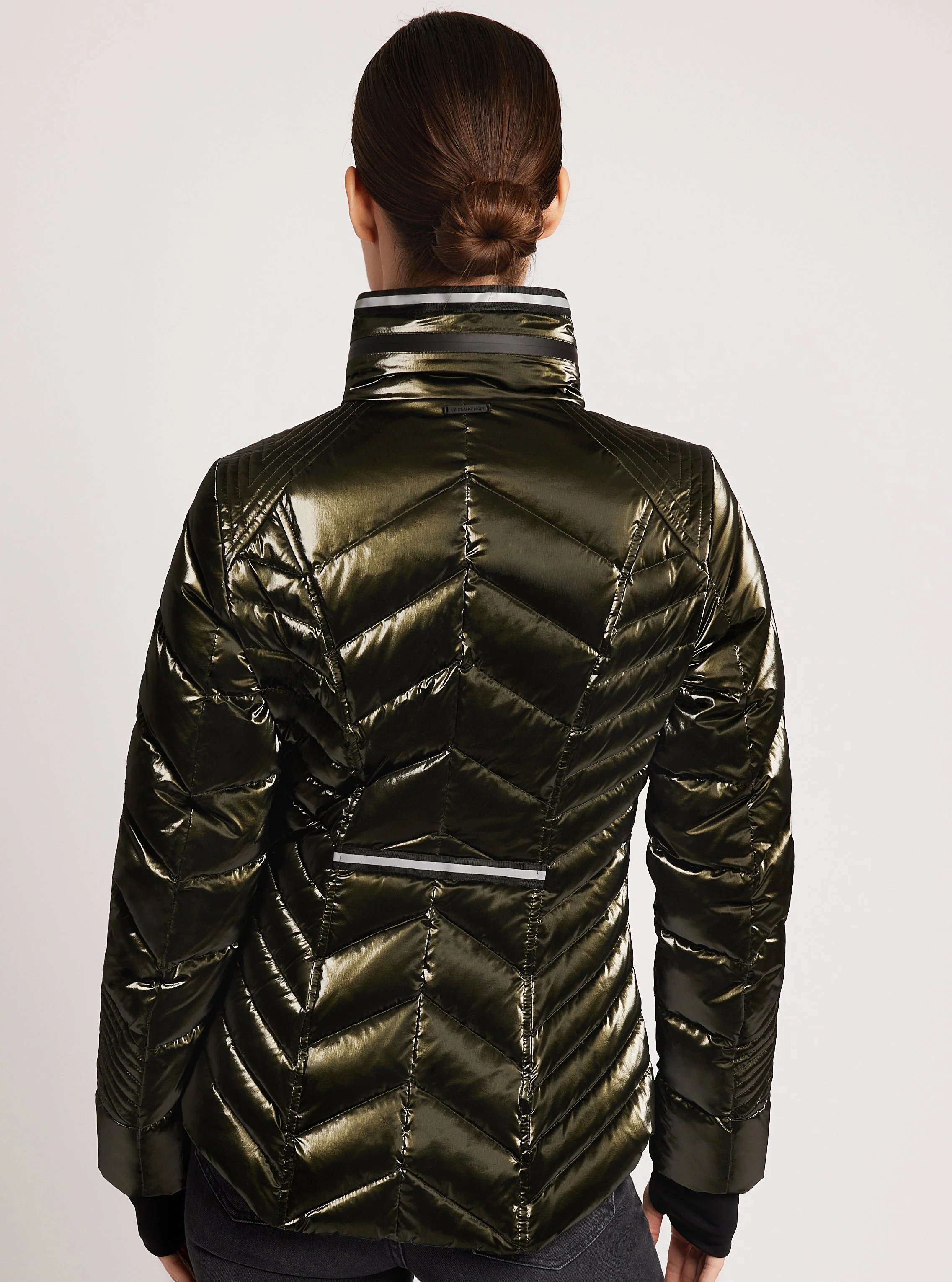 Super Hero Puffer Down Filled Jacket with Reflective Trim - Image 13