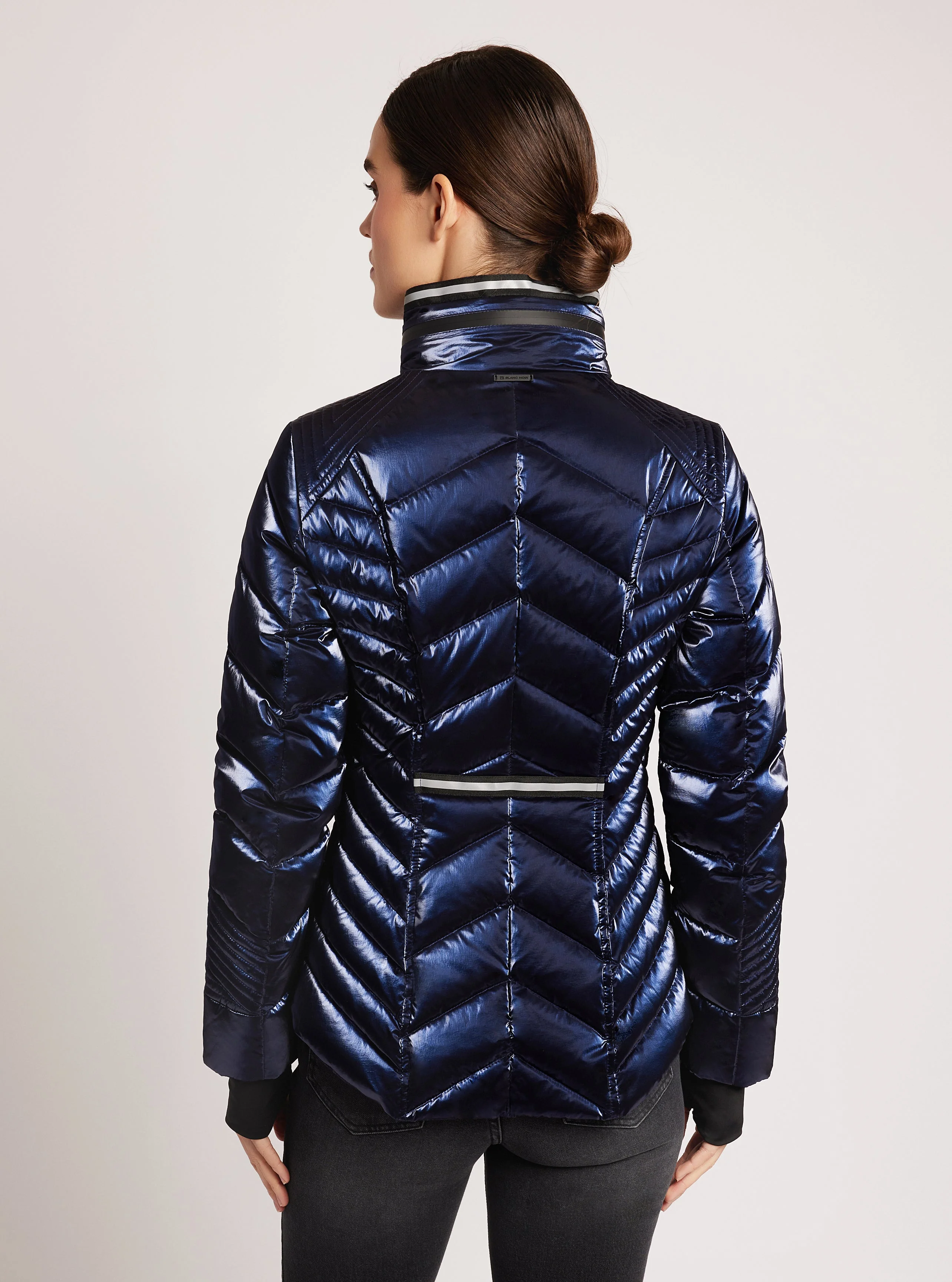 Super Hero Puffer Down Filled Jacket with Reflective Trim - Image 5