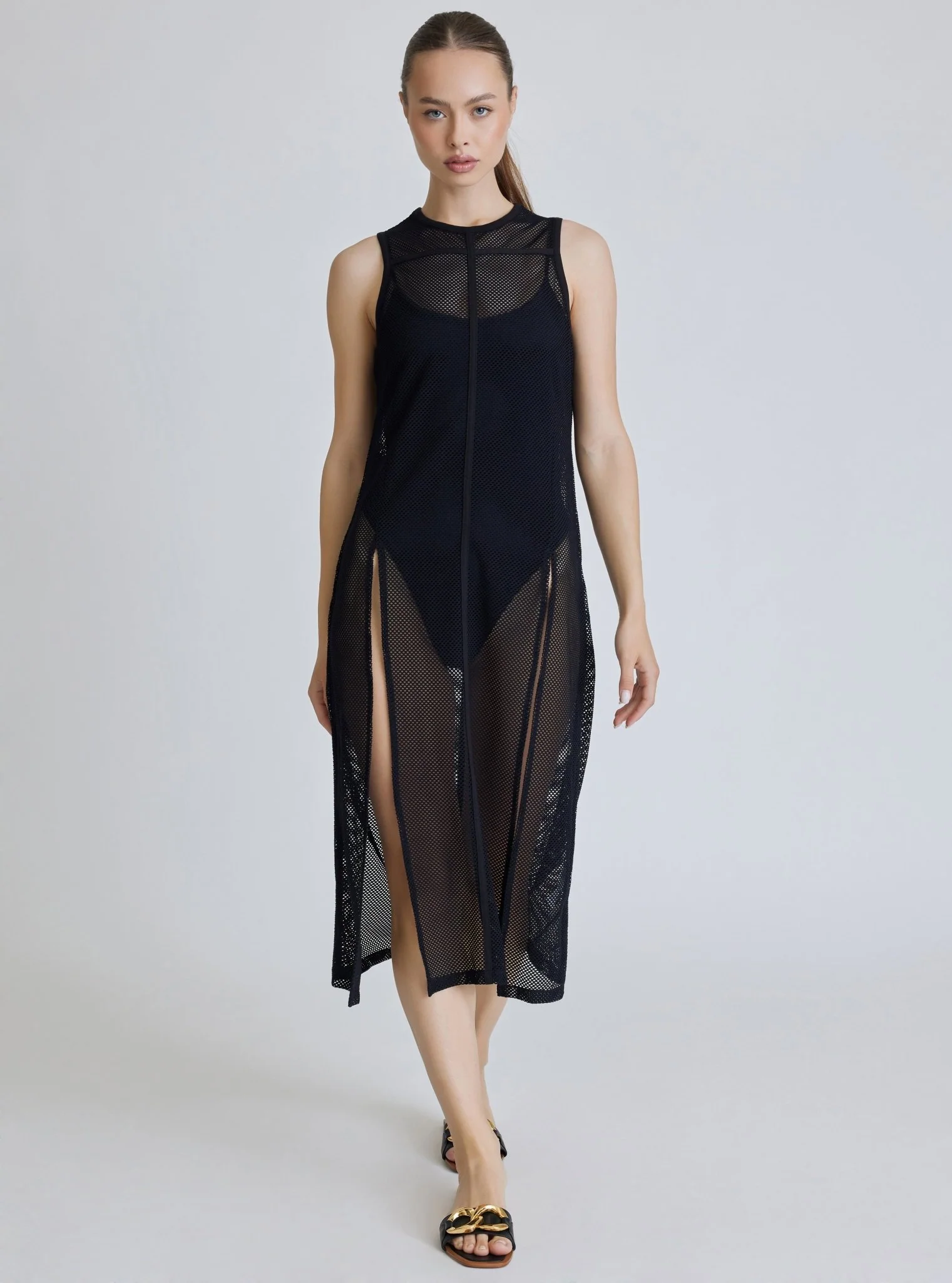 Taiyo Mesh Tunic - Black - FINAL SALE - Image 2