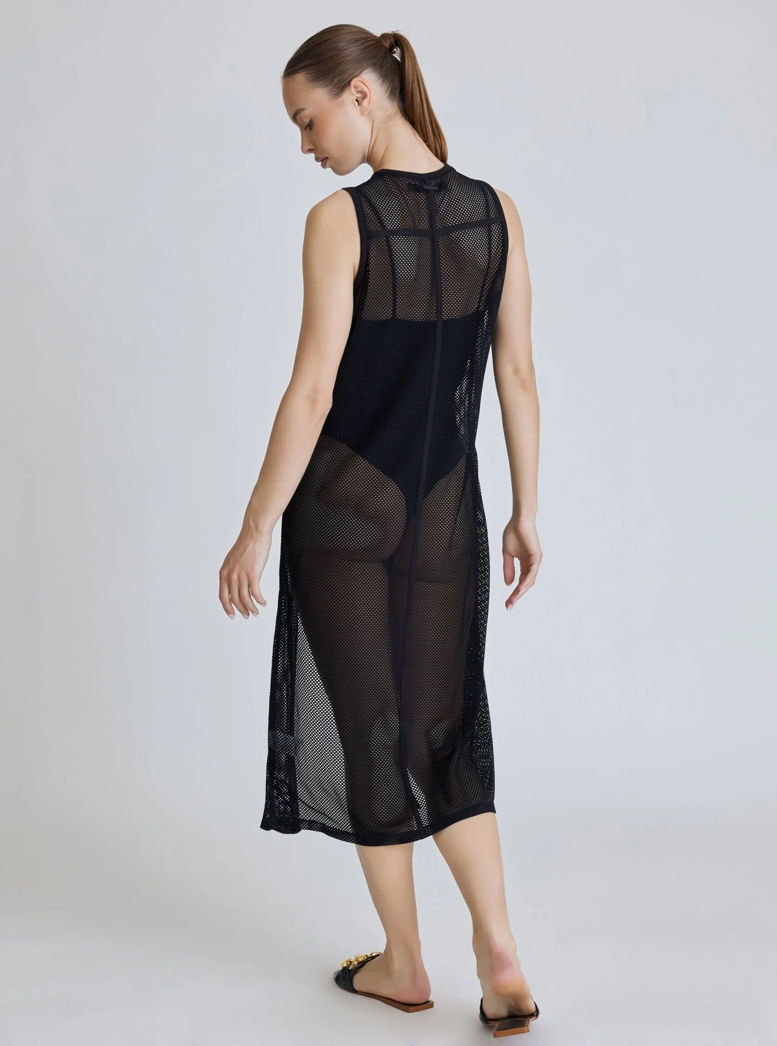 Taiyo Mesh Tunic - Black - FINAL SALE - Image 3