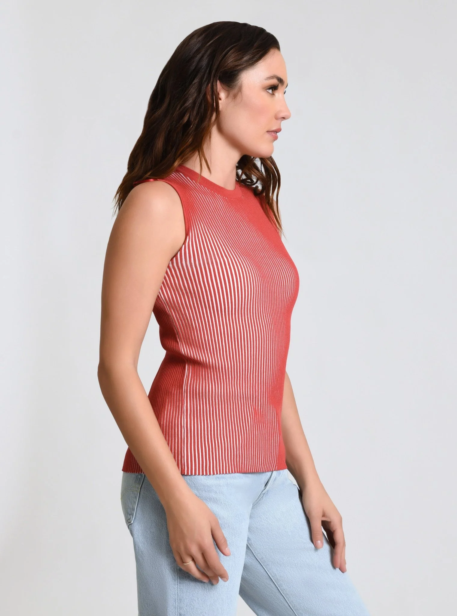 Two Tone Rib Tank - Image 17