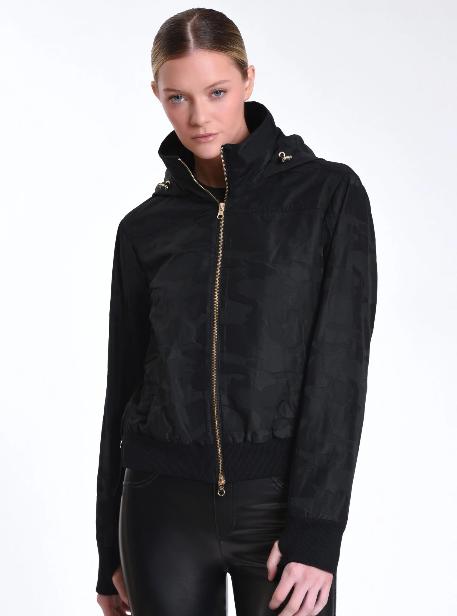 Violette Gold Camo Bomber - FINAL SALE - Image 3