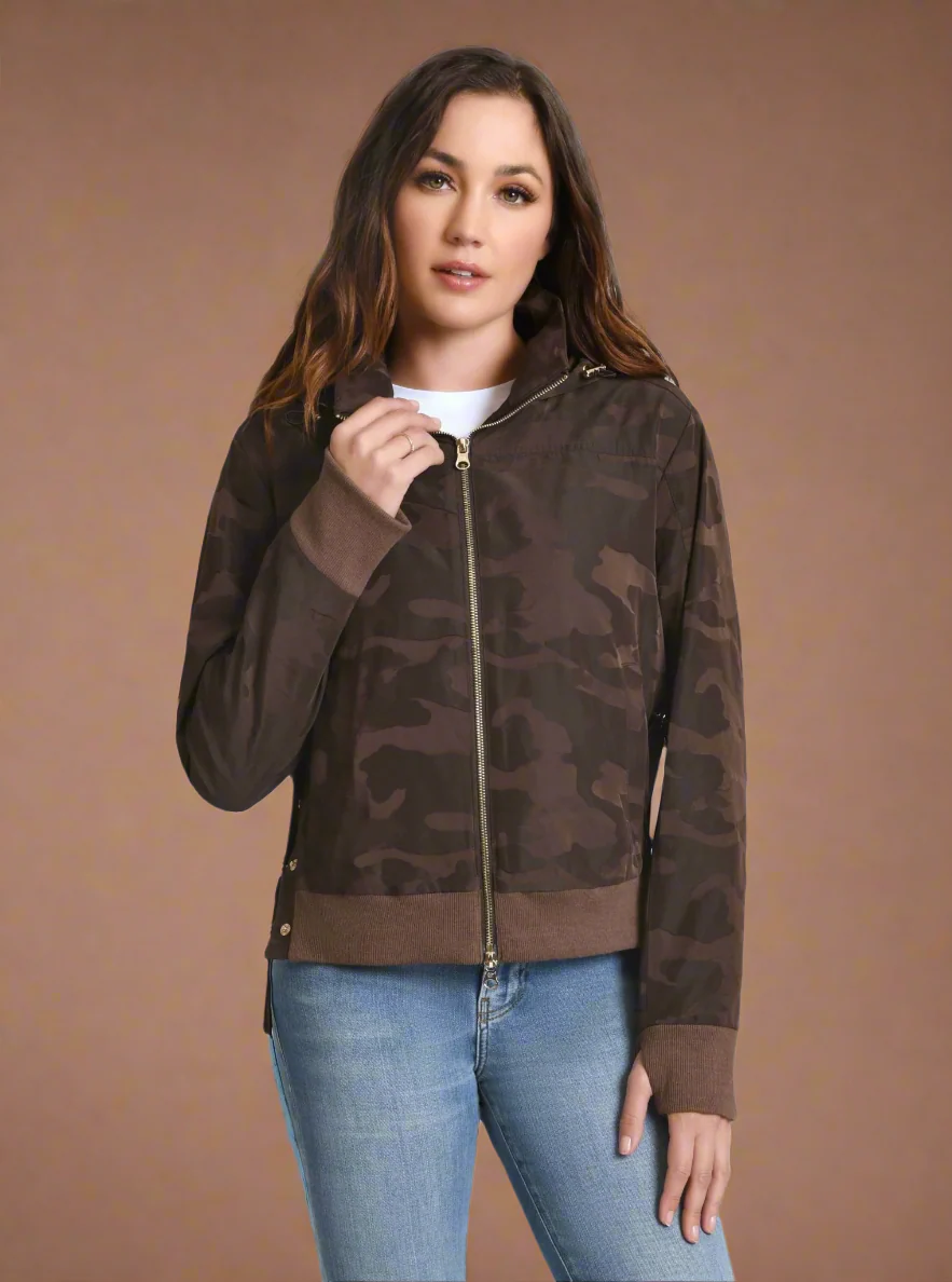 Violette Gold Camo Bomber - FINAL SALE - Image 4