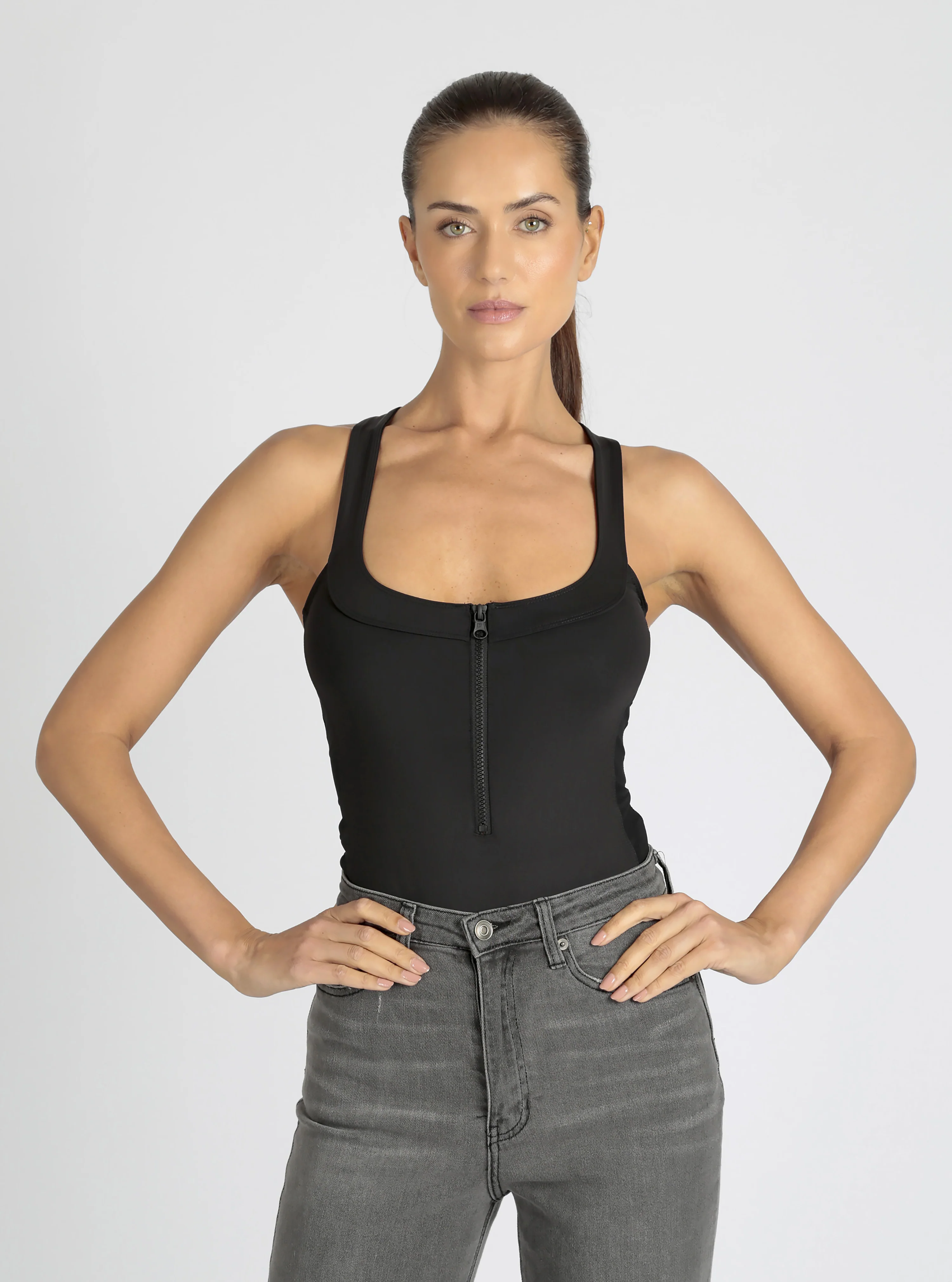 Zip Front Bodysuit